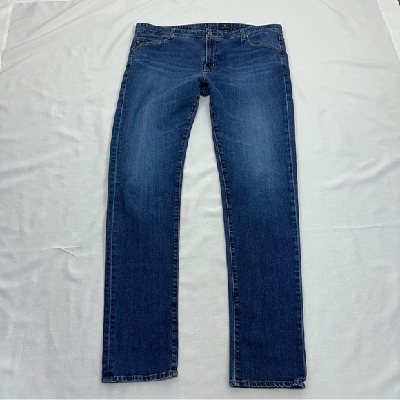 AG Adriano Goldschmied Men’s 40 x 35” The Tellis Slim Straight Stretch Jeans - Picture 7 of 14